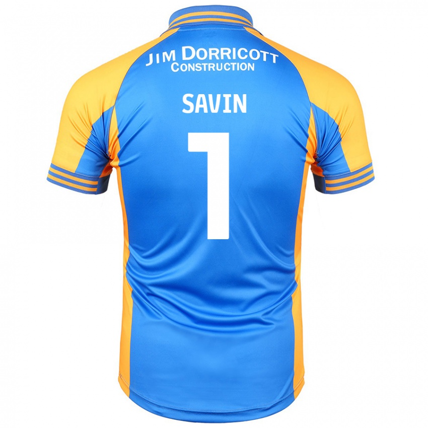 Homem Camisola Toby Savin #1 Âmbar Azul Principal 2024/25 Camisa