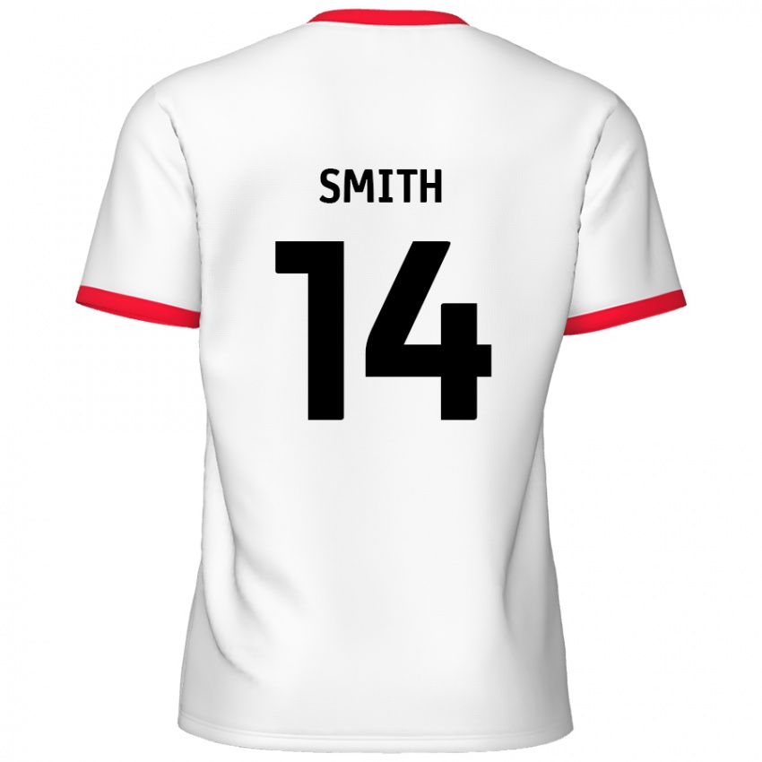 Homem Camisola Kane Smith #14 Vermelho Branco Principal 2024/25 Camisa