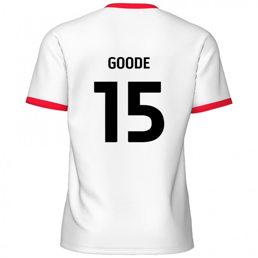 Homem Camisola Charlie Goode #15 Vermelho Branco Principal 2024/25 Camisa