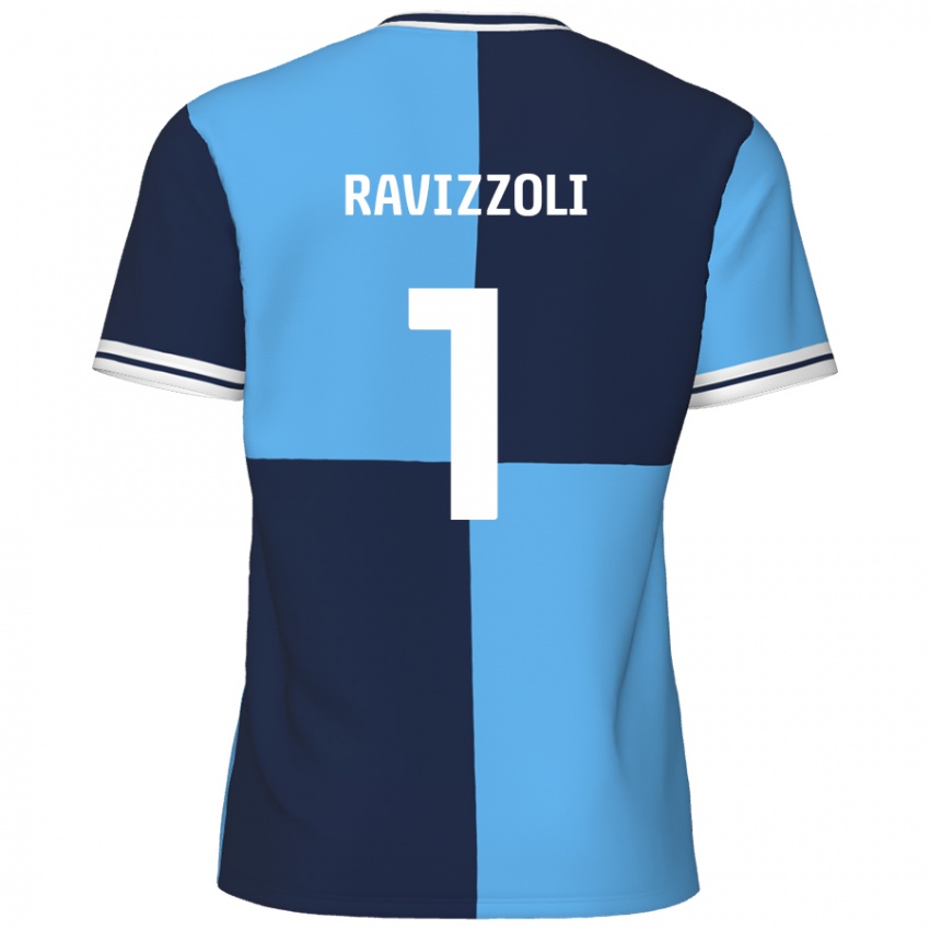 Homem Camisola Franco Ravizzoli #1 Azul Céu Azul Escuro Principal 2024/25 Camisa