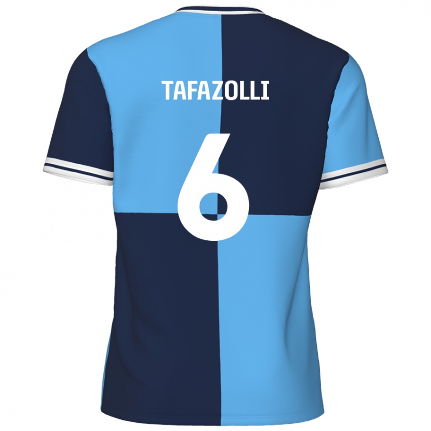 Homem Camisola Ryan Tafazolli #6 Azul Céu Azul Escuro Principal 2024/25 Camisa