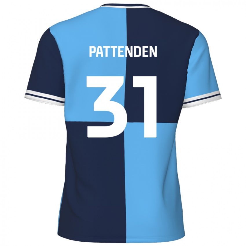 Homem Camisola Jasper Pattenden #31 Azul Céu Azul Escuro Principal 2024/25 Camisa