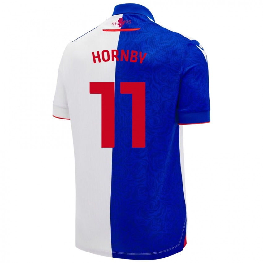 Homem Camisola Megan Hornby #11 Céu Azul Branco Principal 2024/25 Camisa