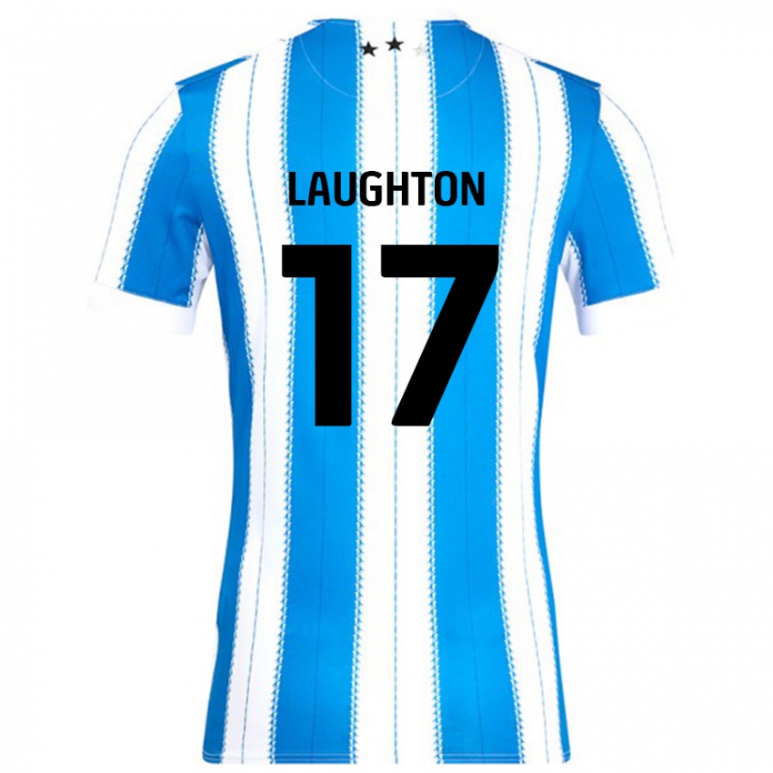 Homem Camisola Zoe Laughton #17 Azul Branco Principal 2024/25 Camisa