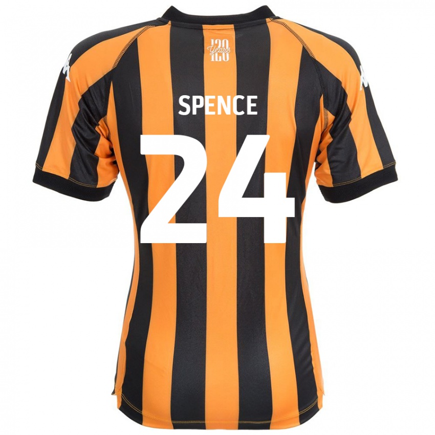 Homem Camisola Emily Spence #24 Âmbar Negro Principal 2024/25 Camisa