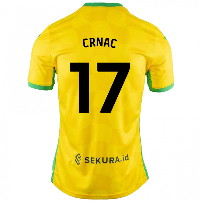 Homem Camisola Ante Crnac #17 Verde Amarelo Principal 2024/25 Camisa