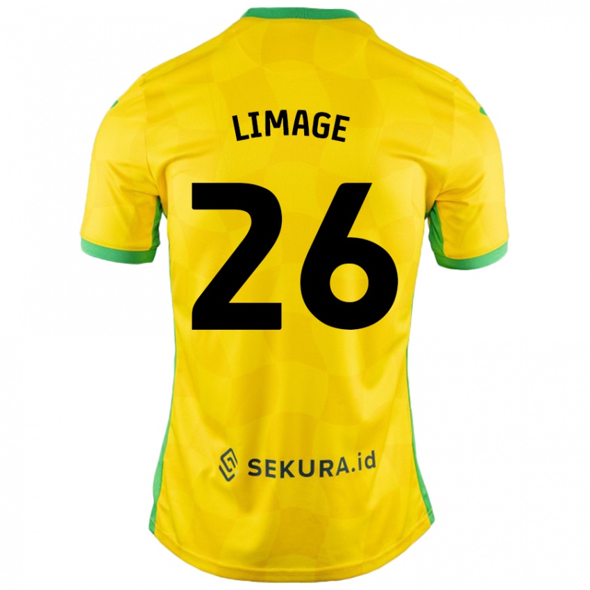 Homem Camisola Felicity Limage #26 Verde Amarelo Principal 2024/25 Camisa