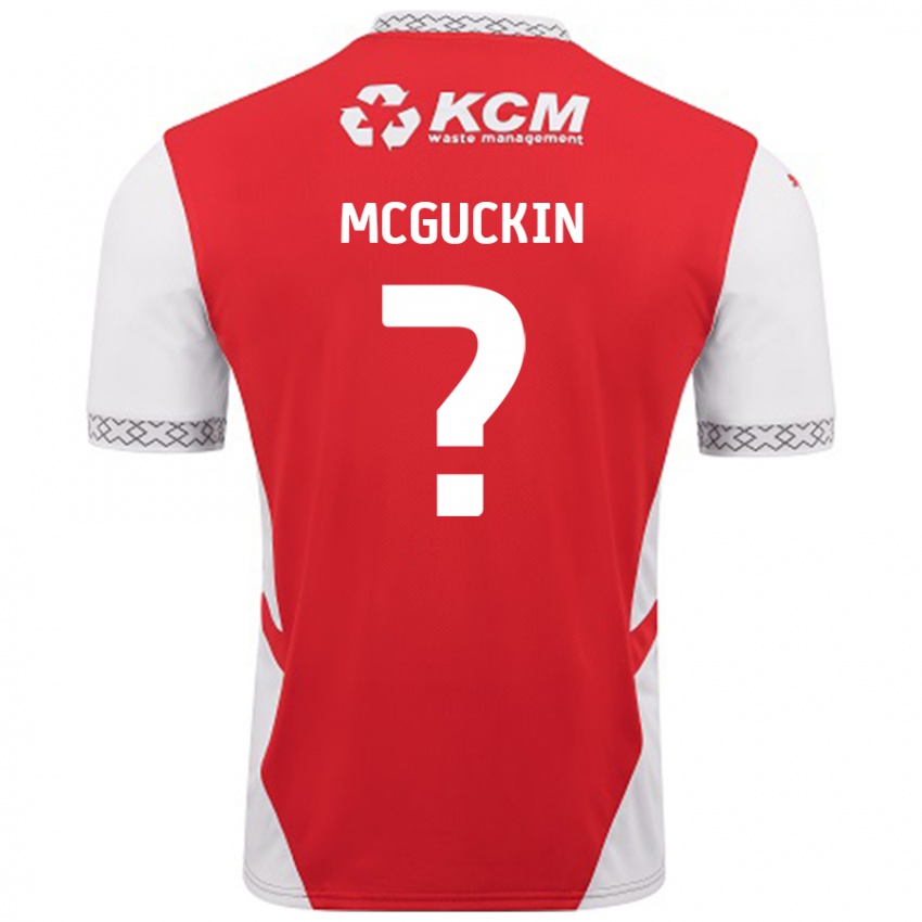 Homem Camisola Ciaran Mcguckin #0 Branco Vermelho Principal 2024/25 Camisa