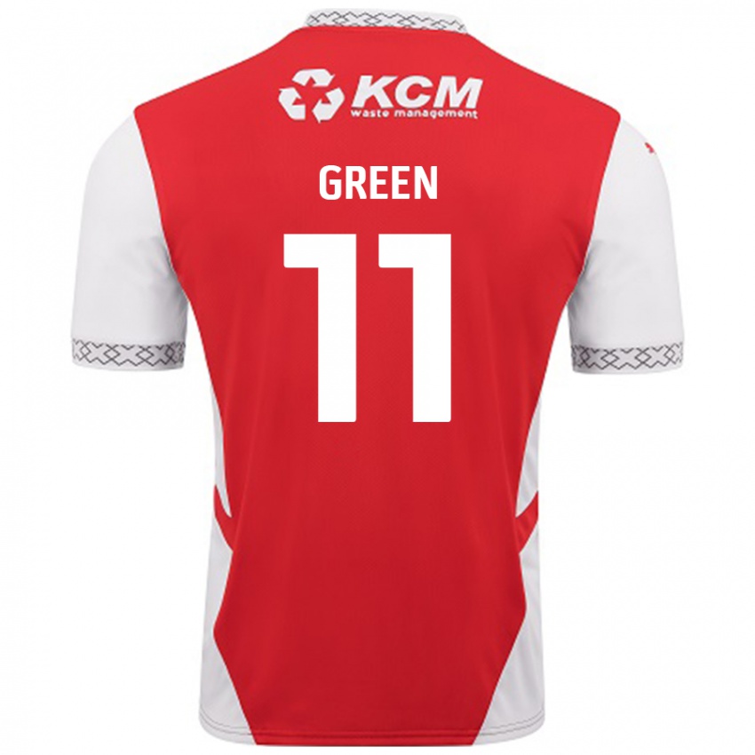 Homem Camisola Andre Green #11 Branco Vermelho Principal 2024/25 Camisa