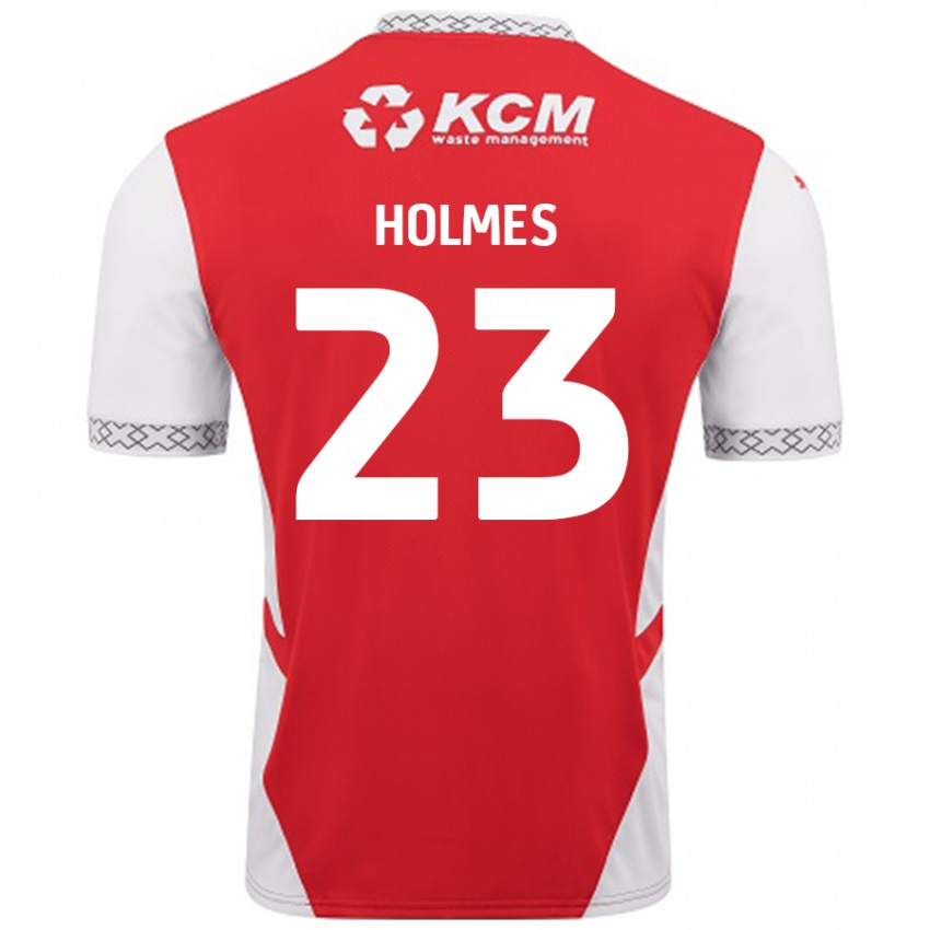 Homem Camisola Jack Holmes #23 Branco Vermelho Principal 2024/25 Camisa