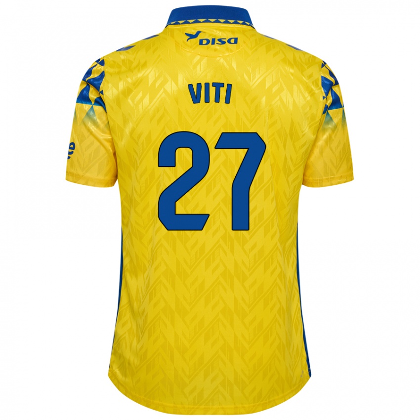 Homem Camisola Viti #27 Azul Amarelo Principal 2024/25 Camisa