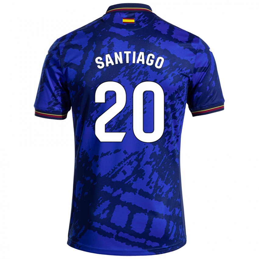 Homem Camisola Yellu Santiago #20 Azul Mais Escuro Principal 2024/25 Camisa