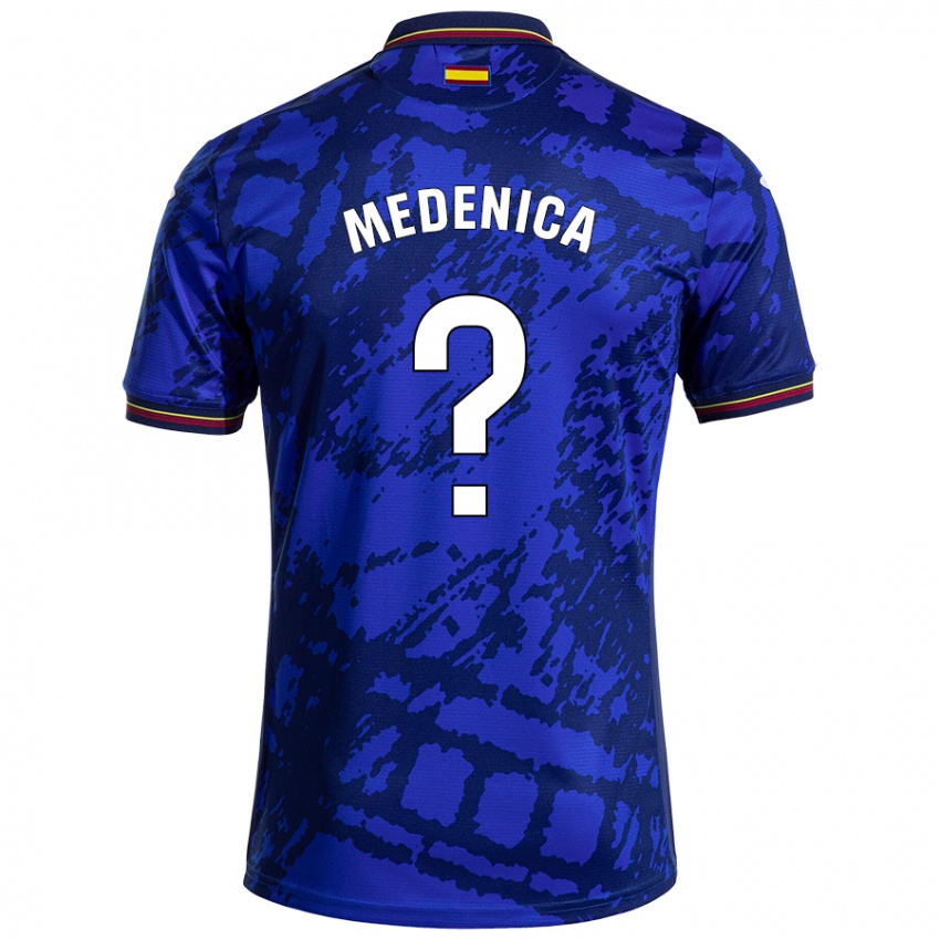 Homem Camisola Djordjije Medenica #0 Azul Mais Escuro Principal 2024/25 Camisa