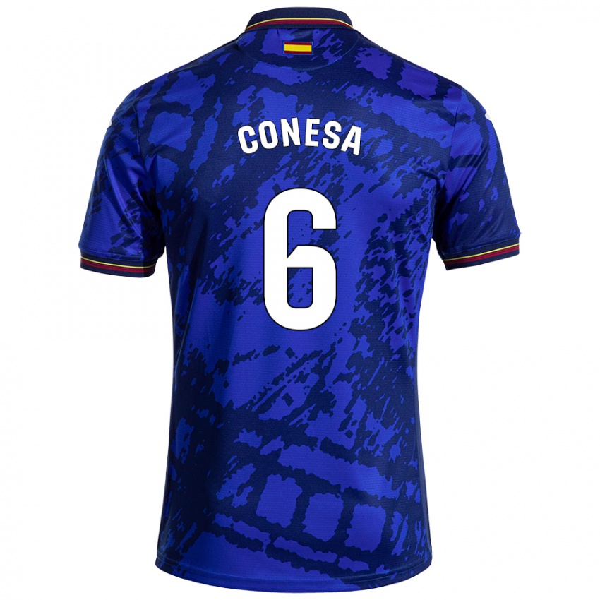 Homem Camisola Nico Conesa #6 Azul Mais Escuro Principal 2024/25 Camisa