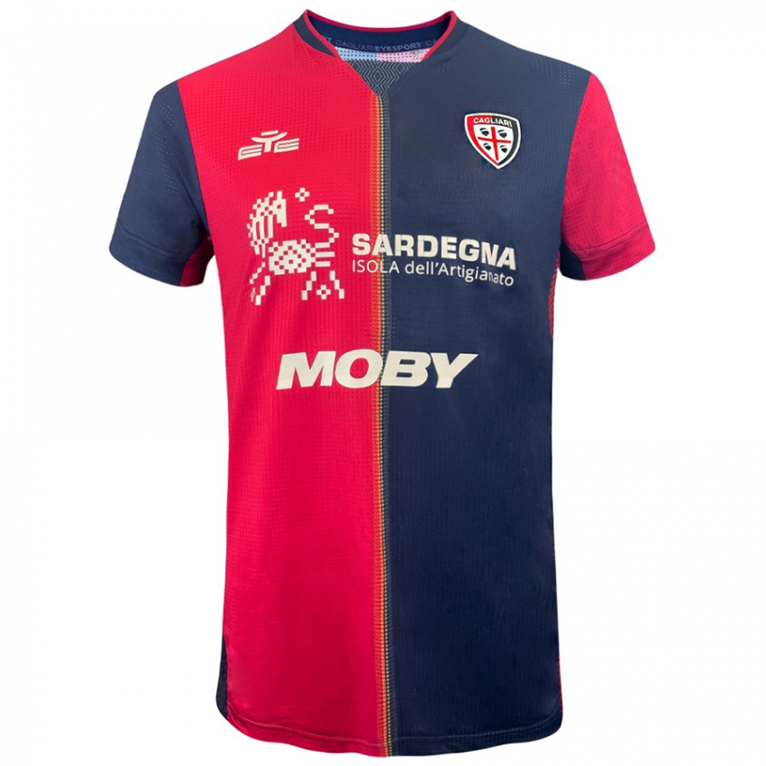 Homem Camisola Emmanuele Are #62 Azul Vermelho Escuro Principal 2024/25 Camisa