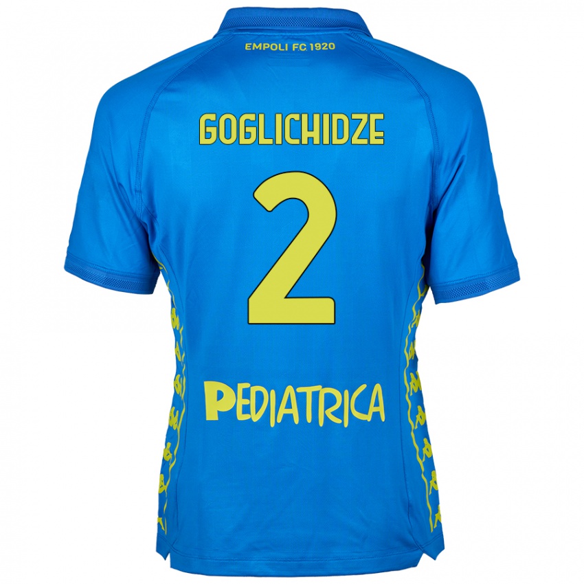 Homem Camisola Saba Goglichidze #2 Azul Principal 2024/25 Camisa