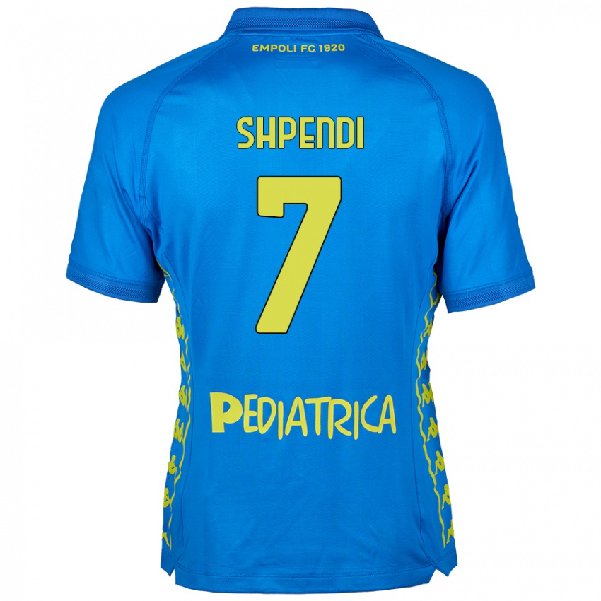 Homem Camisola Stiven Shpendi #7 Azul Principal 2024/25 Camisa