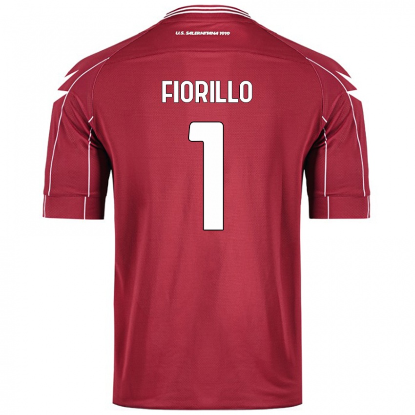 Homem Camisola Vincenzo Fiorillo #1 Borgonha Principal 2024/25 Camisa