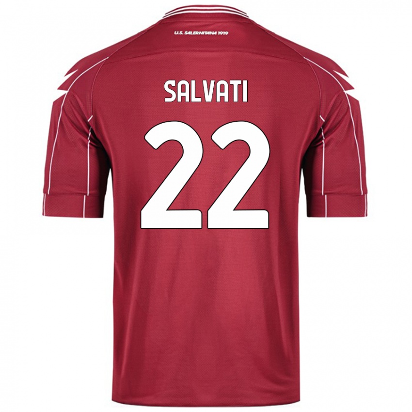 Homem Camisola Gregorio Salvati #22 Borgonha Principal 2024/25 Camisa