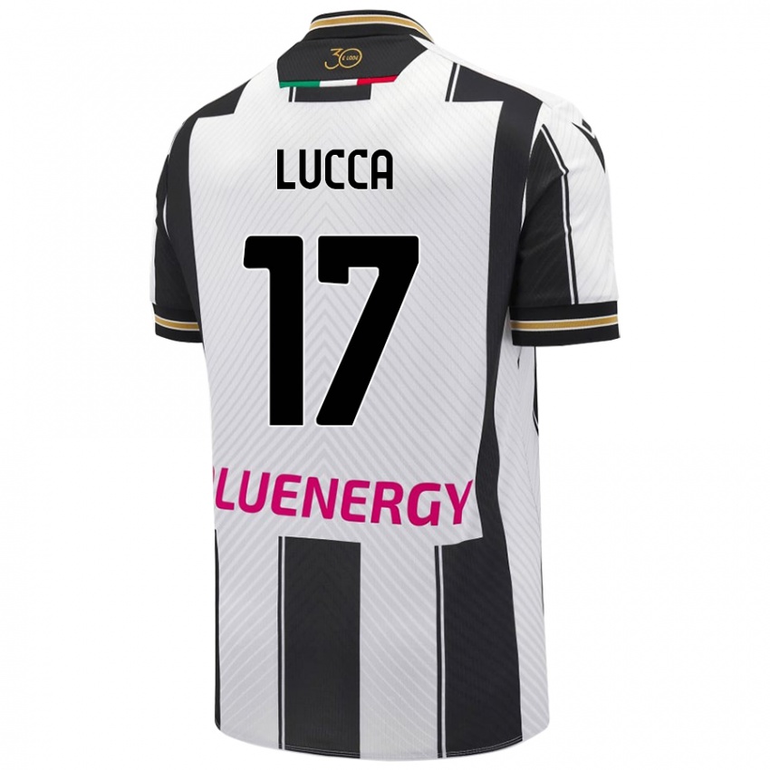 Homem Camisola Lorenzo Lucca #17 Preto Branco Principal 2024/25 Camisa