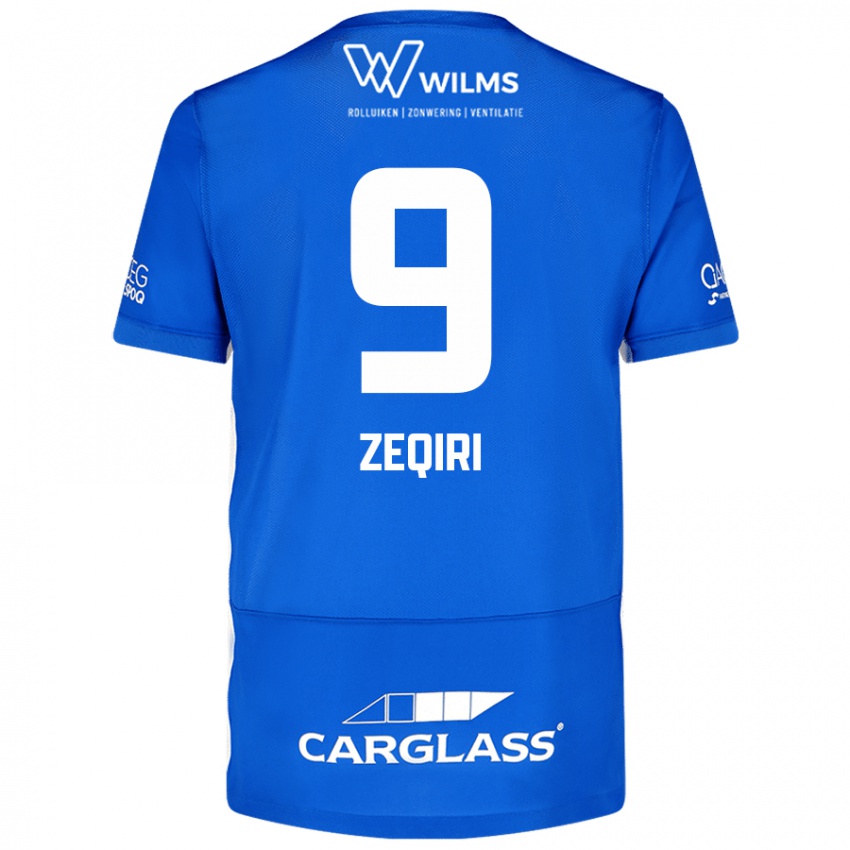 Homem Camisola Andi Zeqiri #9 Azul Principal 2024/25 Camisa