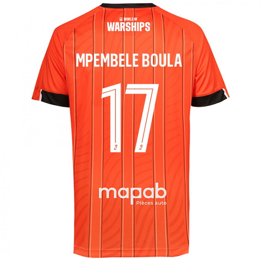 Homem Camisola Exaucé Mpembele Boula #17 Laranja Principal 2024/25 Camisa