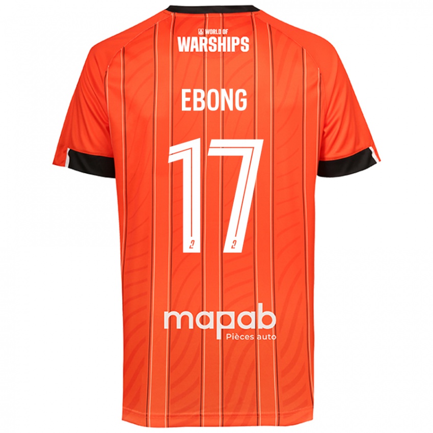 Homem Camisola Arthur Ebong #17 Laranja Principal 2024/25 Camisa