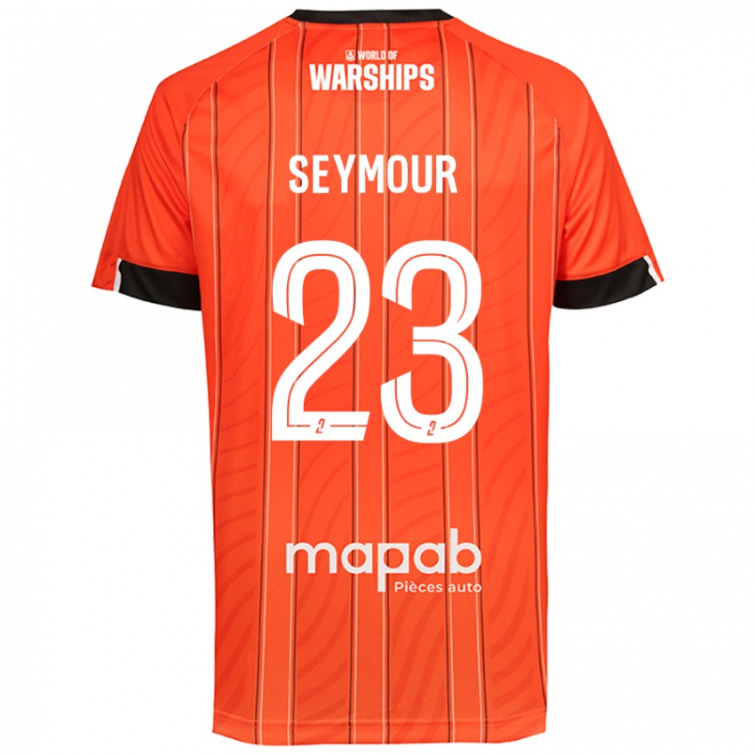 Homem Camisola Brice Seymour #23 Laranja Principal 2024/25 Camisa