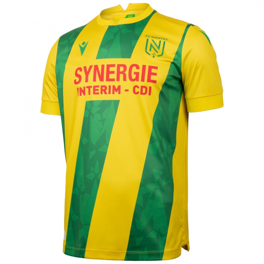 Homem Camisola Jean-Kévin Duverne #2 Verde Amarelo Principal 2024/25 Camisa