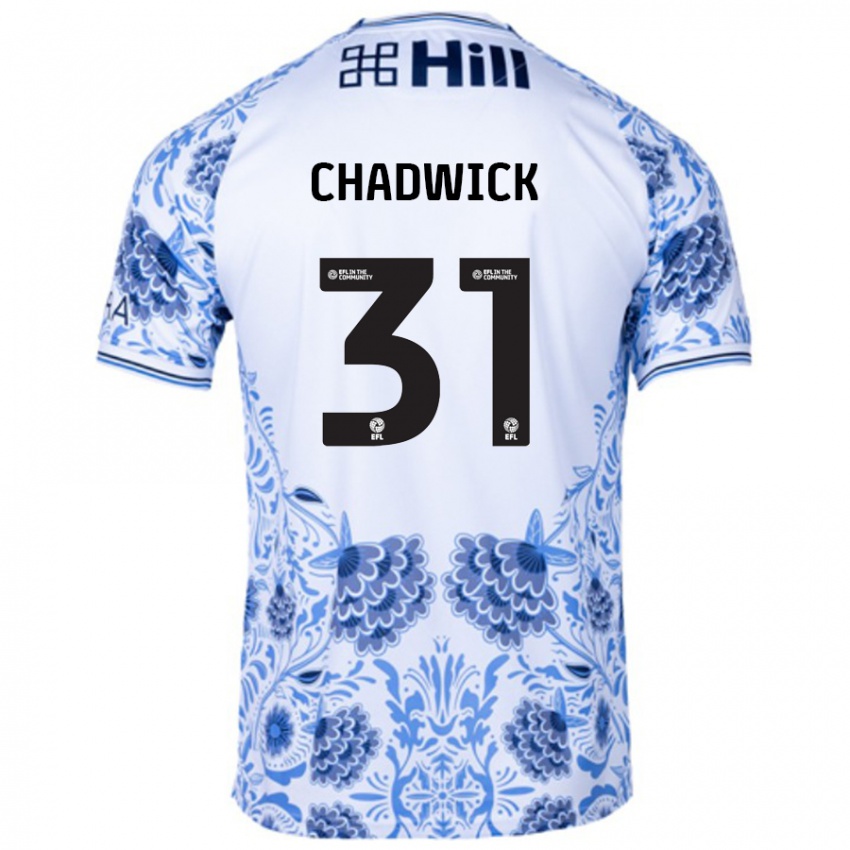 Homem Camisola Louis Chadwick #31 Azul Branco Alternativa 2024/25 Camisa