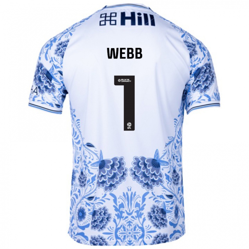 Homem Camisola Lauren Webb #1 Azul Branco Alternativa 2024/25 Camisa