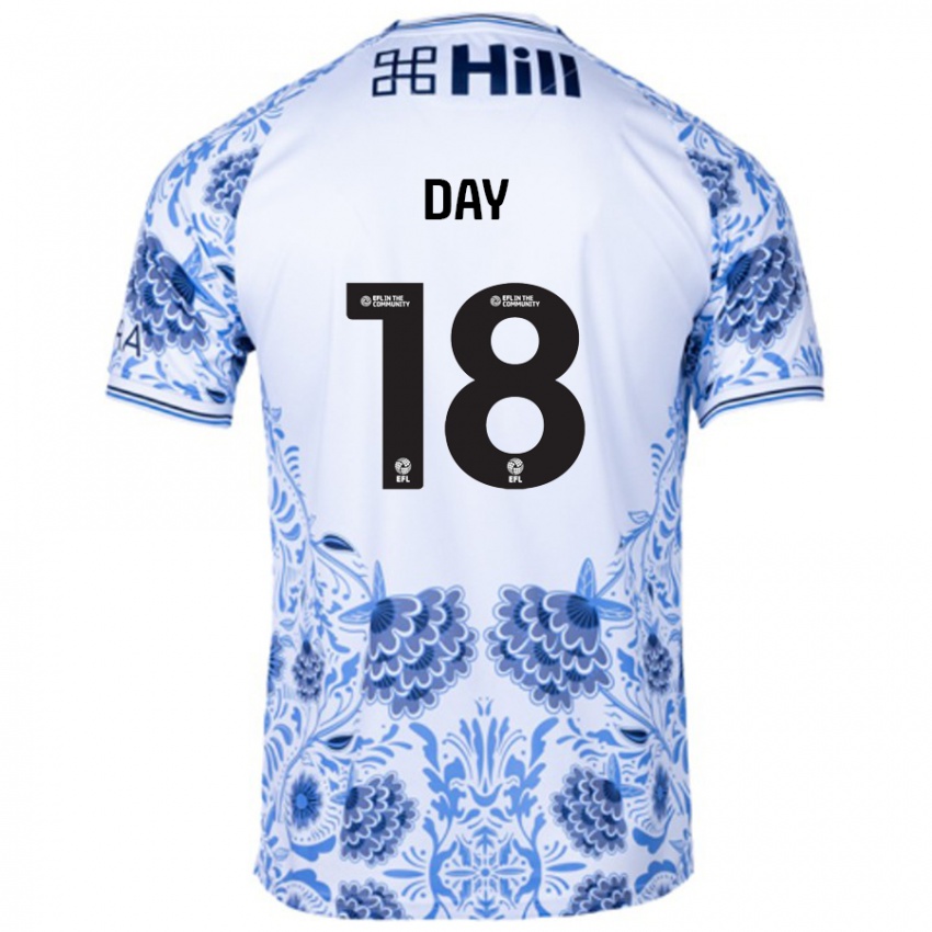 Homem Camisola Niamh Day #18 Azul Branco Alternativa 2024/25 Camisa