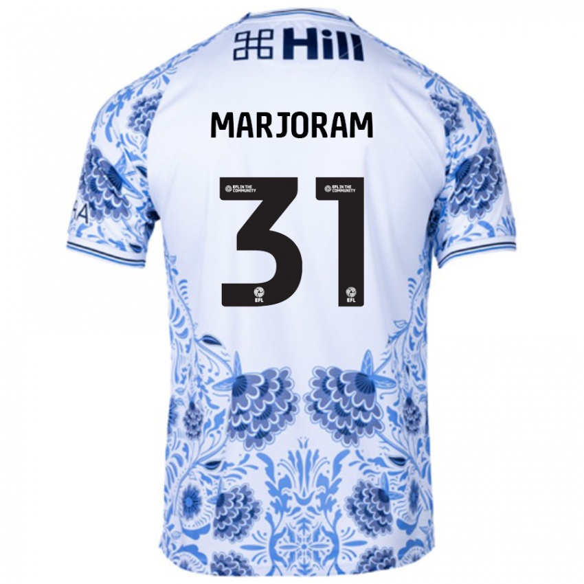 Homem Camisola Sophie Marjoram #31 Azul Branco Alternativa 2024/25 Camisa