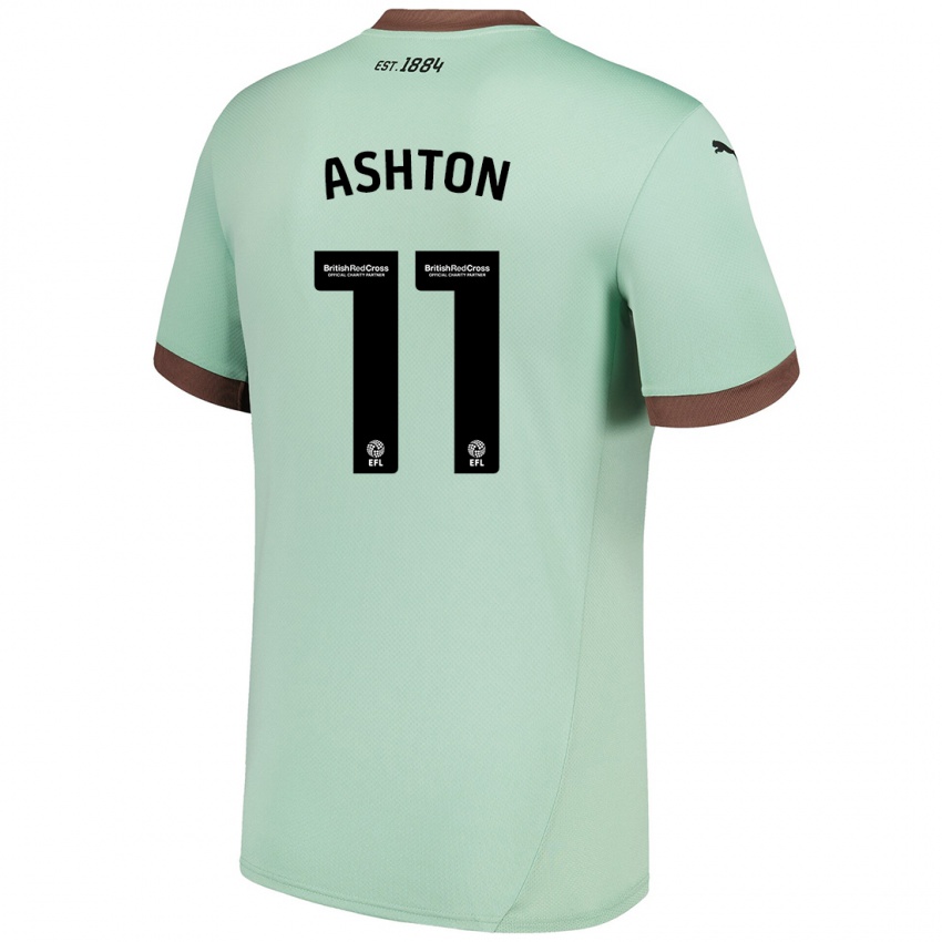 Homem Camisola Eleanor Ashton #11 Verde Claro Alternativa 2024/25 Camisa