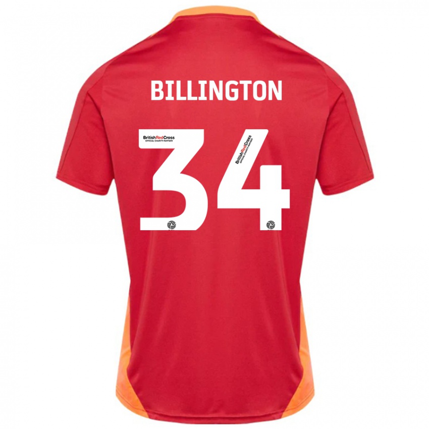 Homem Camisola Gabe Billington #34 Azul Desligado Branco Alternativa 2024/25 Camisa