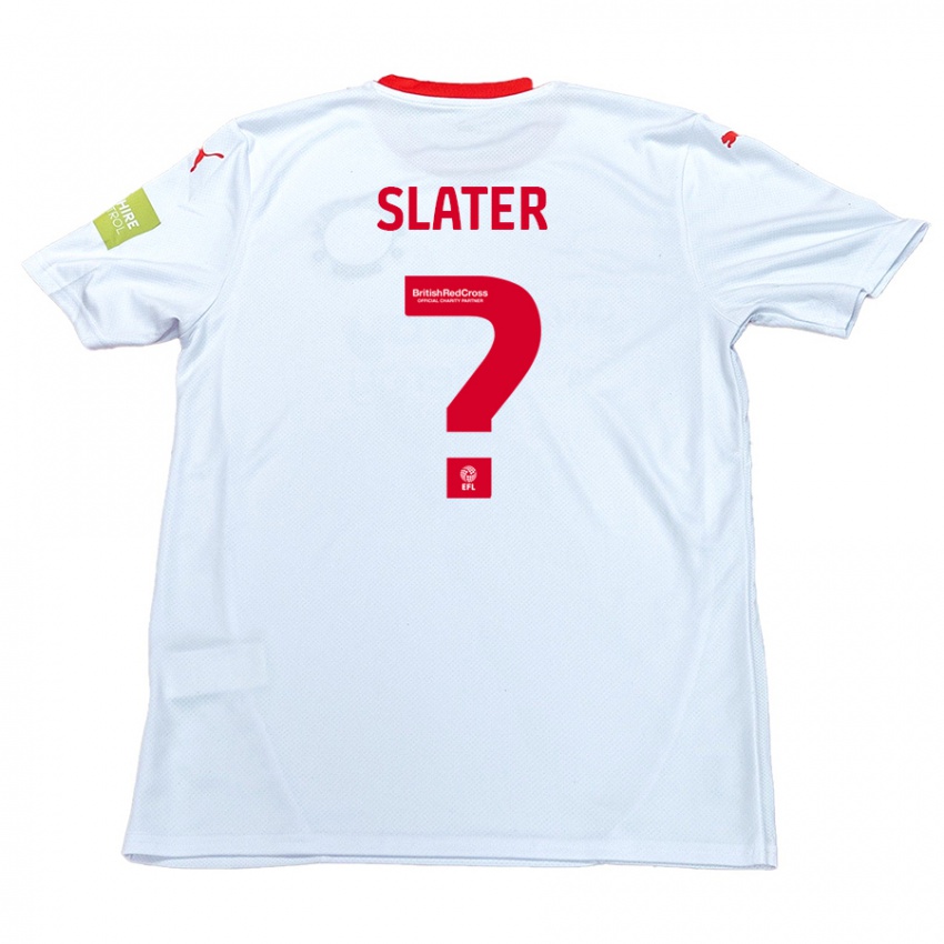 Homem Camisola Adham Slater #0 Branco Alternativa 2024/25 Camisa