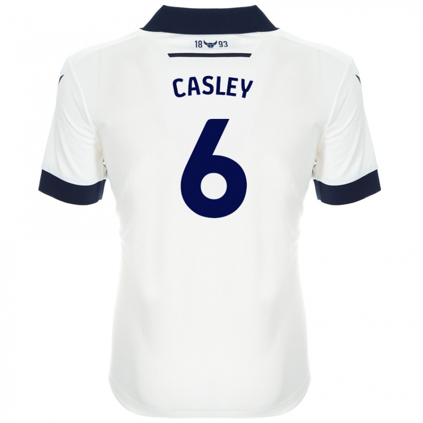 Homem Camisola Riva Casley #6 Azul-Marinho Branco Alternativa 2024/25 Camisa