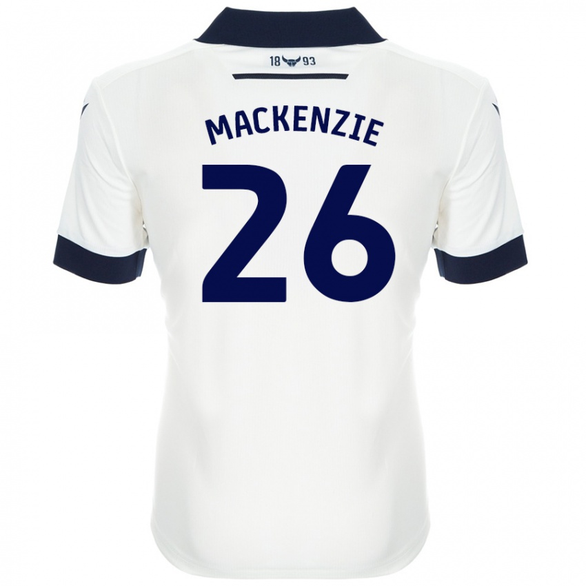 Homem Camisola Hannah Mackenzie #26 Azul-Marinho Branco Alternativa 2024/25 Camisa