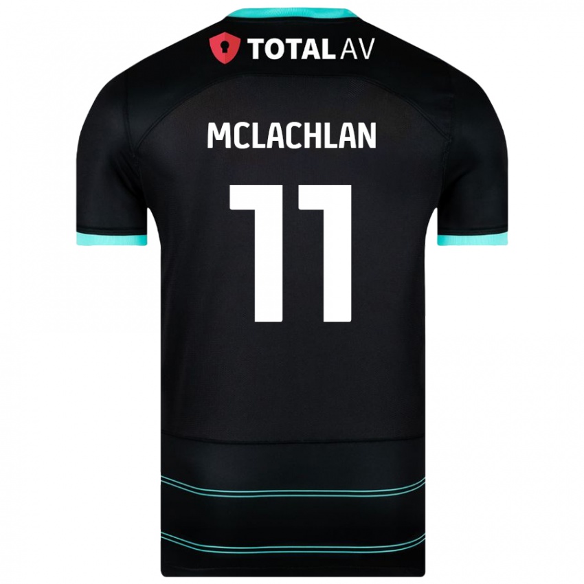 Homem Camisola Daisy Mclachlan #11 Preto Alternativa 2024/25 Camisa