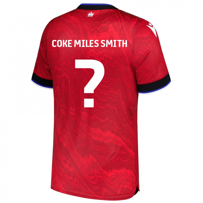 Homem Camisola Kiyan Coke Miles Smith #0 Vermelho Preto Alternativa 2024/25 Camisa