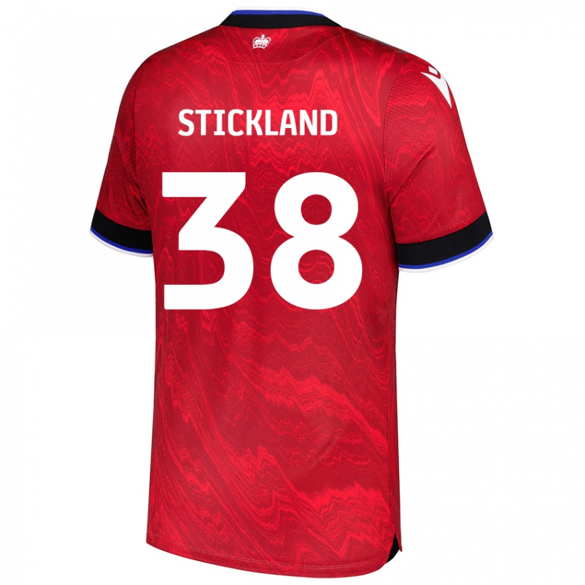 Homem Camisola Michael Stickland #38 Vermelho Preto Alternativa 2024/25 Camisa