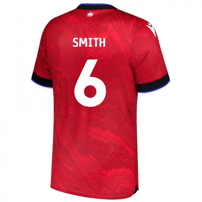 Homem Camisola Caitlin Smith #6 Vermelho Preto Alternativa 2024/25 Camisa