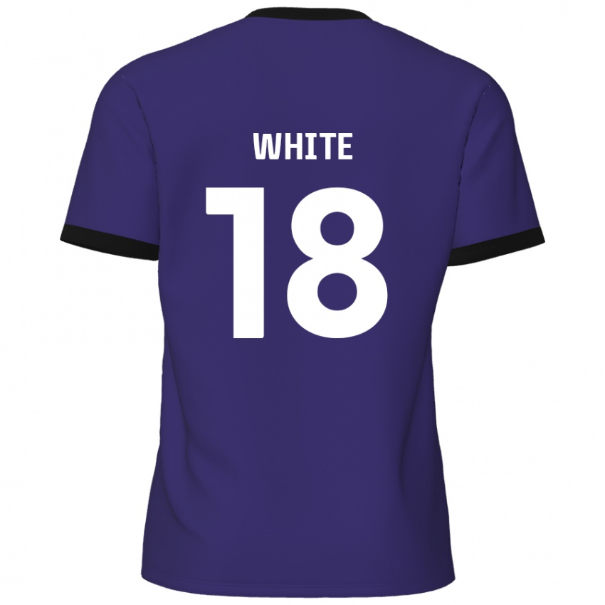 Homem Camisola Harvey White #18 Roxo Alternativa 2024/25 Camisa