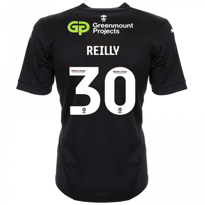 Homem Camisola Jack Reilly #30 Preto Alternativa 2024/25 Camisa