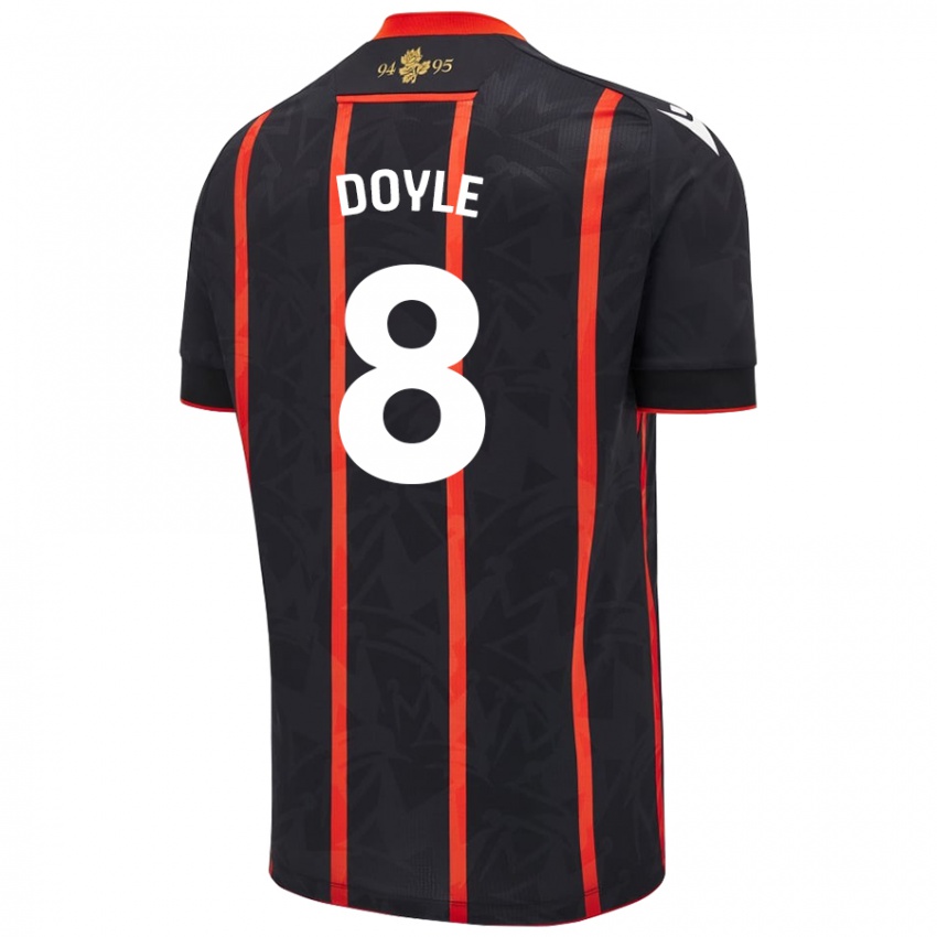 Homem Camisola Emma Doyle #8 Vermelho Preto Alternativa 2024/25 Camisa