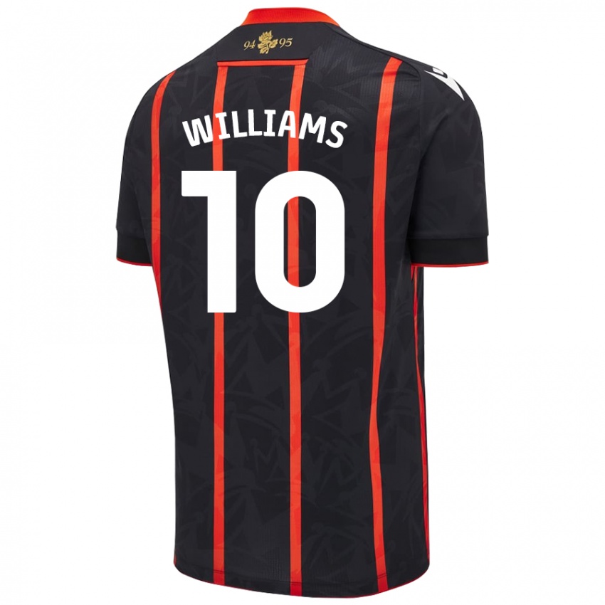 Homem Camisola Chloe Williams #10 Vermelho Preto Alternativa 2024/25 Camisa