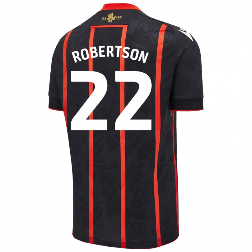 Homem Camisola Millie Robertson #22 Vermelho Preto Alternativa 2024/25 Camisa