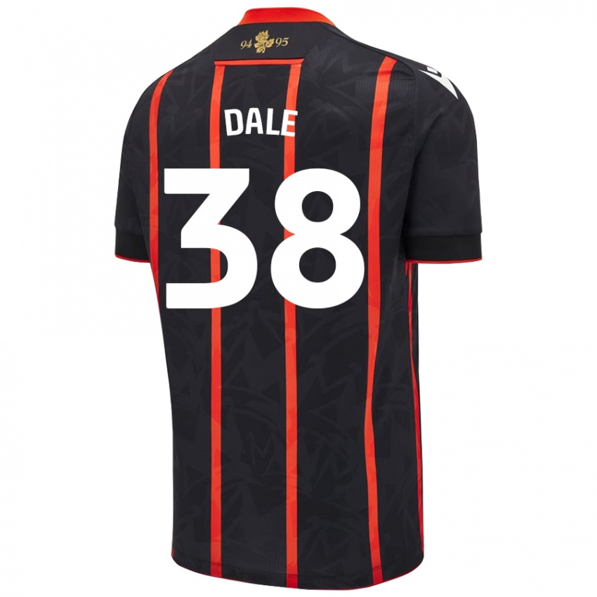 Homem Camisola Natasha Dale #38 Vermelho Preto Alternativa 2024/25 Camisa