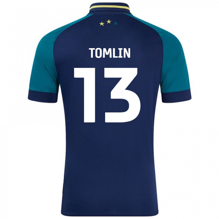 Homem Camisola Phoebe Tomlin #13 Verde Da Marinha Verde Alternativa 2024/25 Camisa