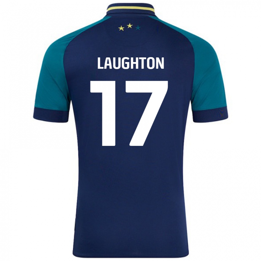 Homem Camisola Zoe Laughton #17 Verde Da Marinha Verde Alternativa 2024/25 Camisa